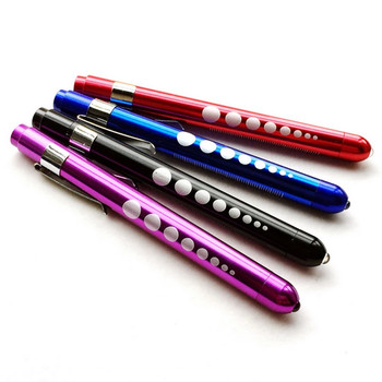 Pluma médica del doctor de la enfermera LED Penlight de la aleación de aluminio de la luz de la pluma con la luz