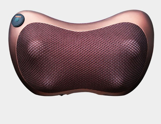 Rodillo de amasamiento de la almohada 4 del masaje del cuello eléctrico casero de doble uso del coche que vibra Shiatsu