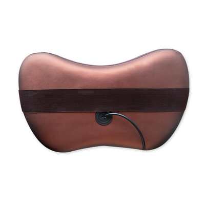 Rodillo de amasamiento de la almohada 4 del masaje del cuello eléctrico casero de doble uso del coche que vibra Shiatsu
