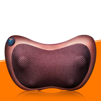 Rodillo de amasamiento de la almohada 4 del masaje del cuello eléctrico casero de doble uso del coche que vibra Shiatsu