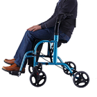 El plegamiento rueda la silla de ruedas Walker Aluminum Alloy, caminante de Rollator de la carretilla para el incapacidad